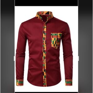 Dashiki round collar Neck Shirt
